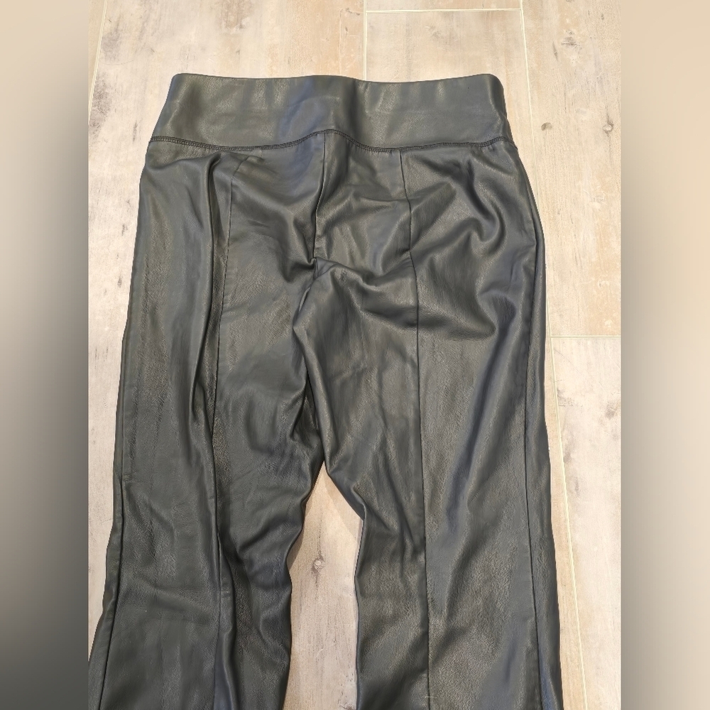 Black Studded Faux Leather Leggings - Picture 9 of 9
